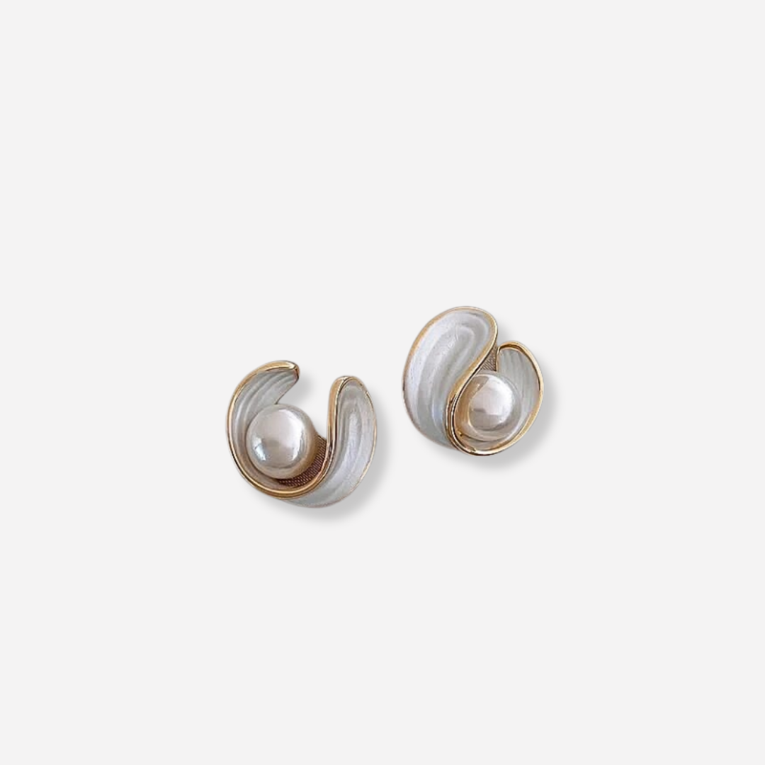Antoinette Luxurious White Opal Earrings