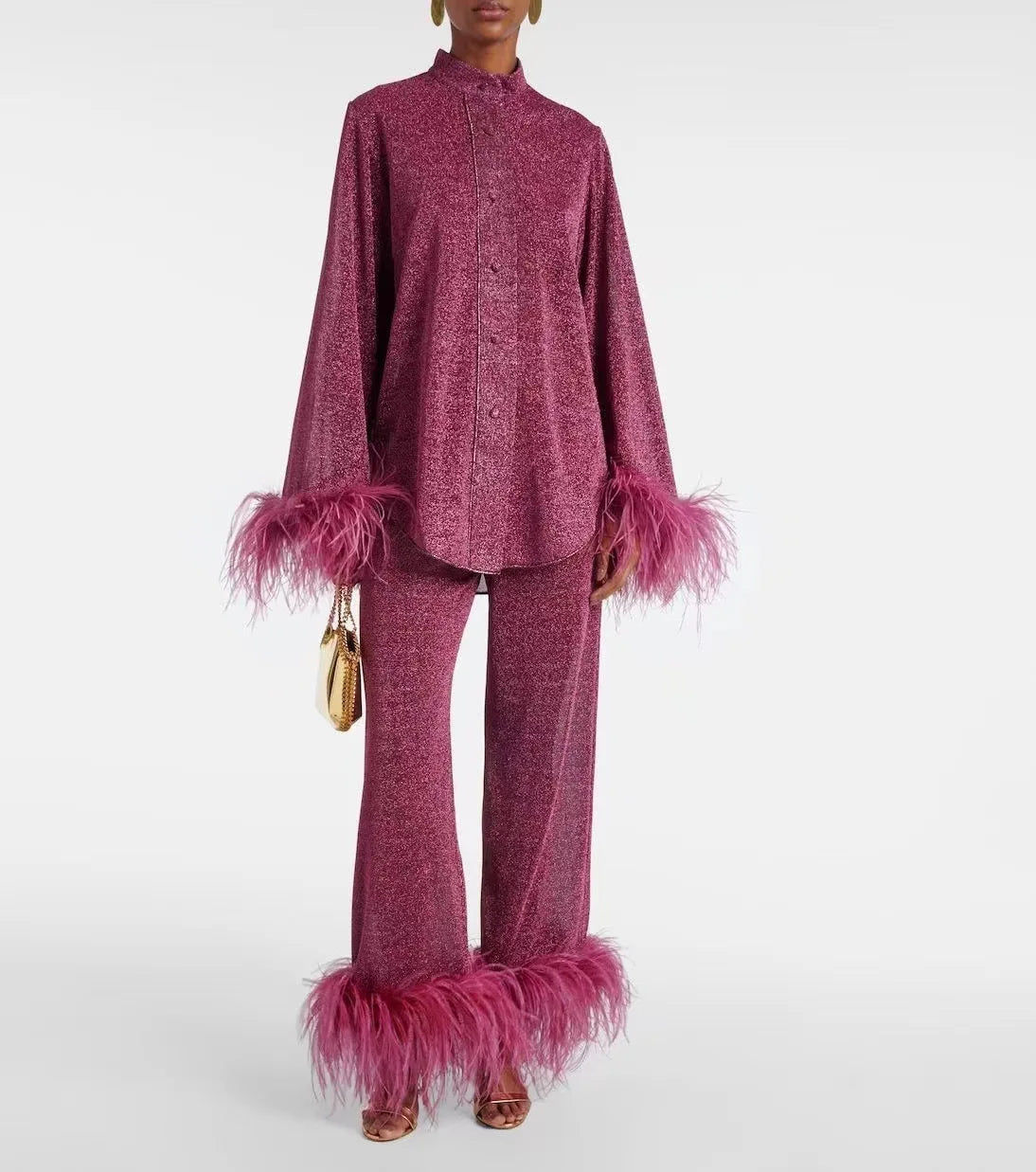 Alison | Set Elegante con Piume