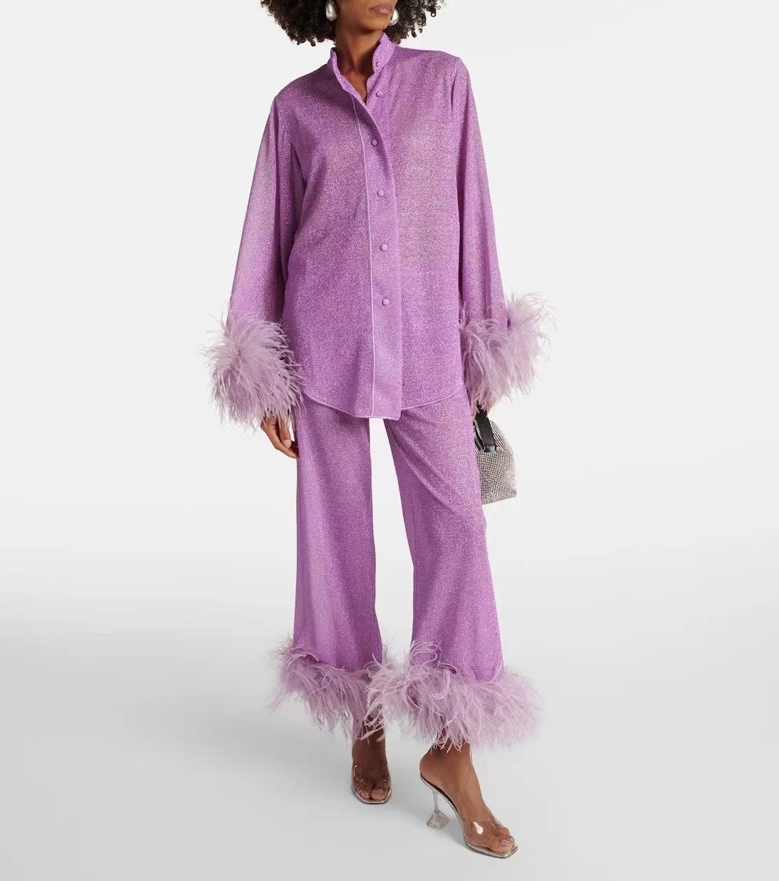 Alison | Set Elegante con Piume