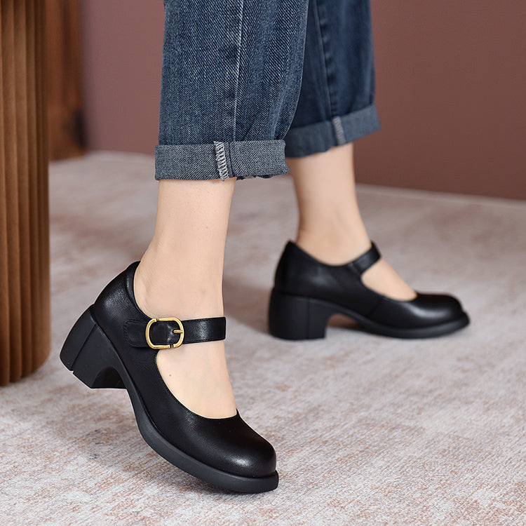 Agnes | Vintage Leather Mary Janes