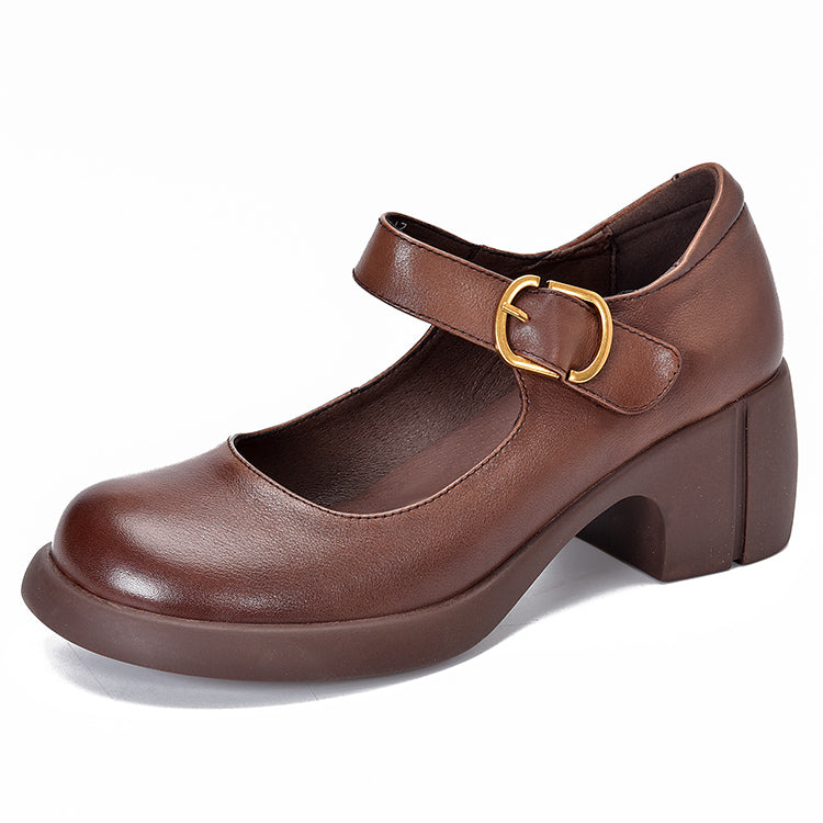 Agnes | Vintage Leather Mary Janes