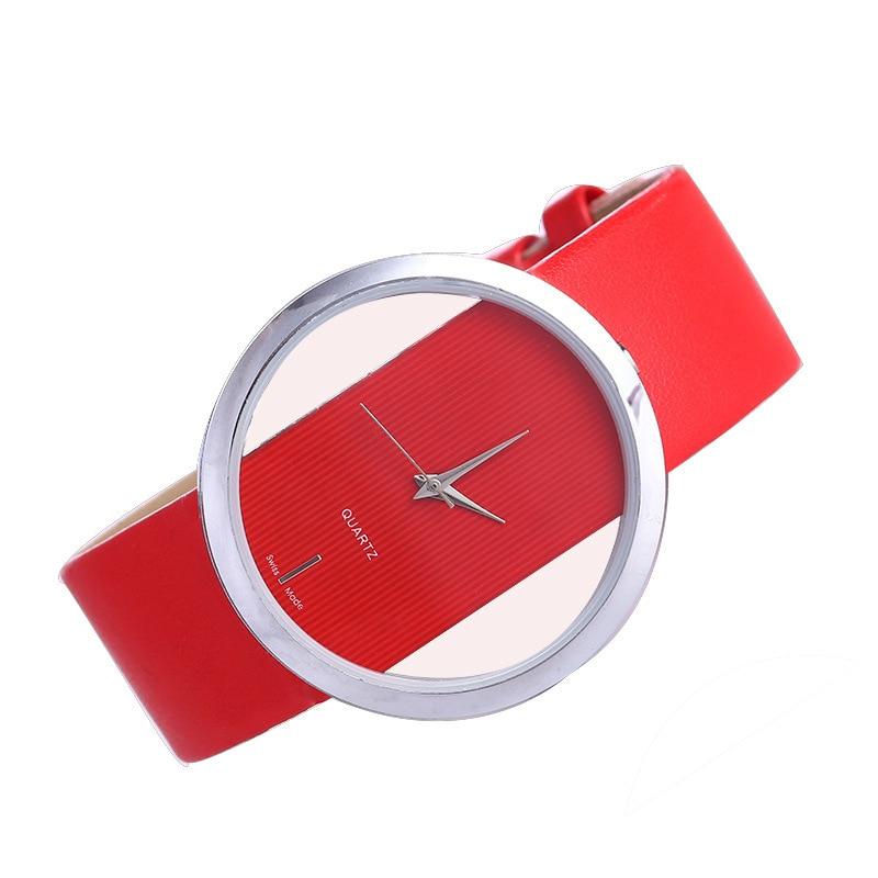 Bastien | Elegant Quartz Watch with Transparent Dial