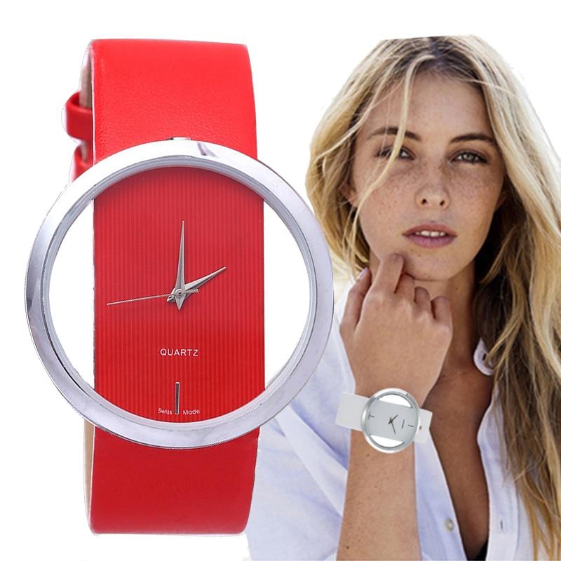 Bastien | Elegant Quartz Watch with Transparent Dial