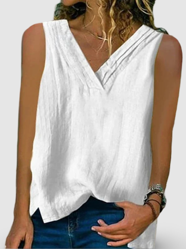 Women's V-Neck  || Sleeveless Shirt
